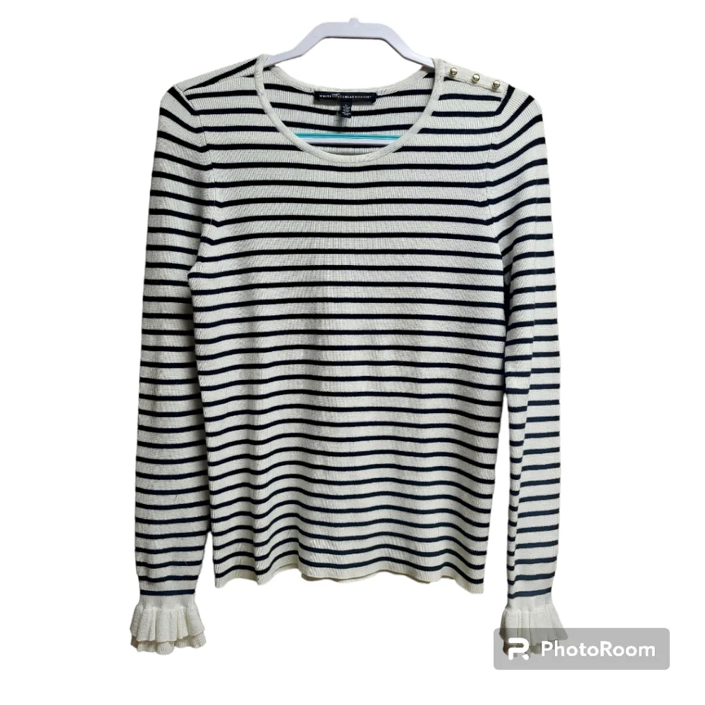 WHBM Ruffle-Sleeve Sweater Size Large - Picture 6 of 9
